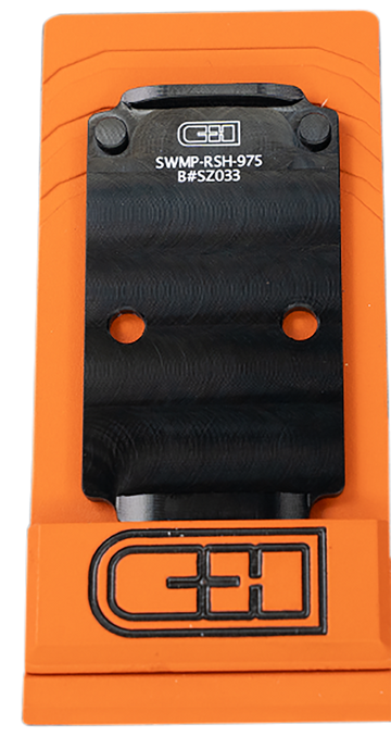 C&H Precision SWMPRSH975 Red Dot Optic Mount Plate S&W M&P 2.0 C.O.R.E. Black Anodized Aluminum