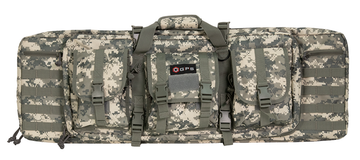 G Outdoors GPS Double Rifle Case 36" A-TACS AU 600D Polyester w/ Pistol Sleeves