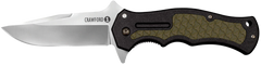Cold Steel Crawford 1 3.5" Folding Plain Clip Point 4034 SS Black/OD Green Handle