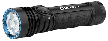 Olight Seeker 4 Pro 4600 Lumen Rechargeable LED Flashlight - Matte Black