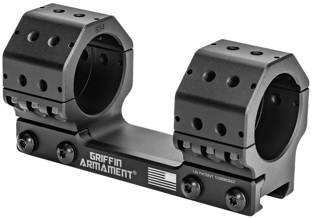 Griffin Armament GPM Scope Mount/Ring Combo 34mm 1.35" Height - Black