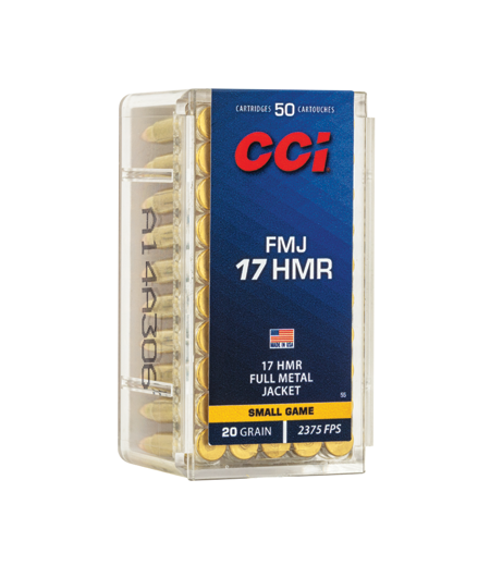 CCI Gamepoint 17 HMR 20 gr Full Metal Jacket 50 Bx/40 Cs - Box or Case
