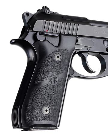 Hogue 99010 Rubber Grip Panels Black for Taurus PT-92/PT-99