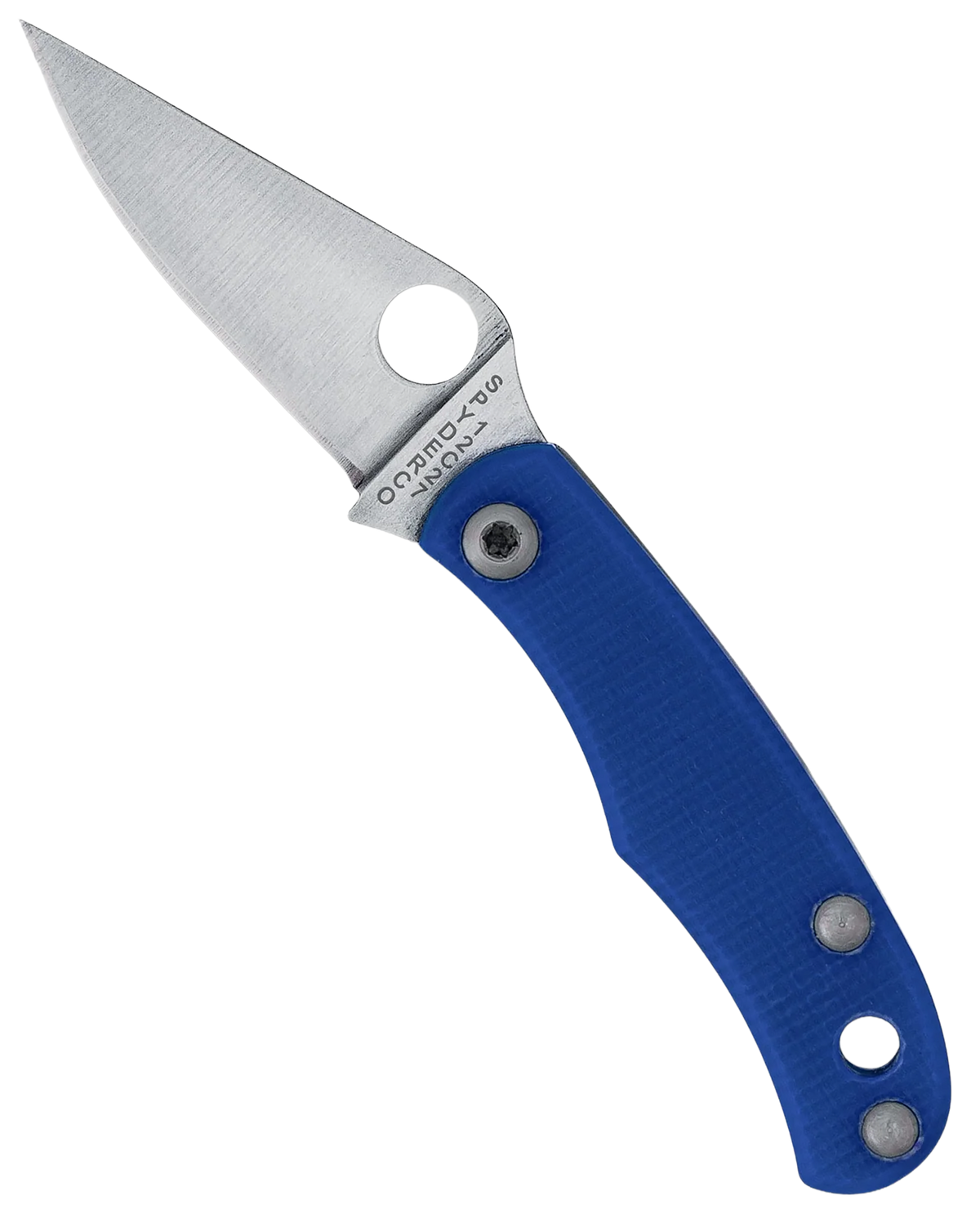Spyderco Bug 1.27" 12C27 Blue G10 Slipjoint Folding Knife