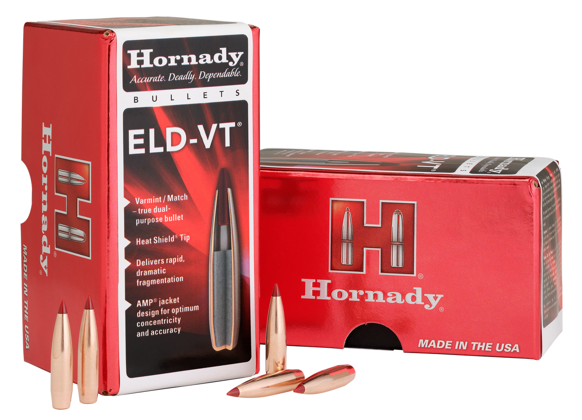 Hornady ELD-VT 22 Cal .224 69 gr Polymer Tipped BT - 100/Box