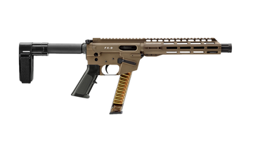 Freedom Ordnance FX9P 9mm Luger 10" 31+1 Semi-Auto Pistol - SB Mini Brace - Flat Dark Earth