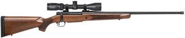 Mossberg Patriot 450 Bushmaster 20" 4+1 Bolt-Action Rifle - Walnut Stock, Vortex Crossfire II 3-9x40mm Scope