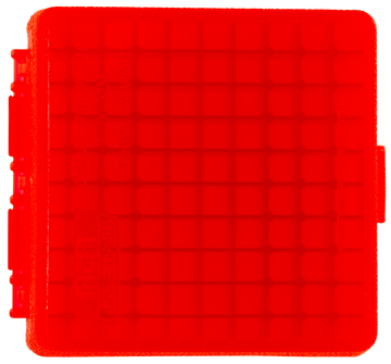 MTM Case-Gard P-100 22 WMR/17 HMR 100rd Flip-Top Ammo Box - Clear Red