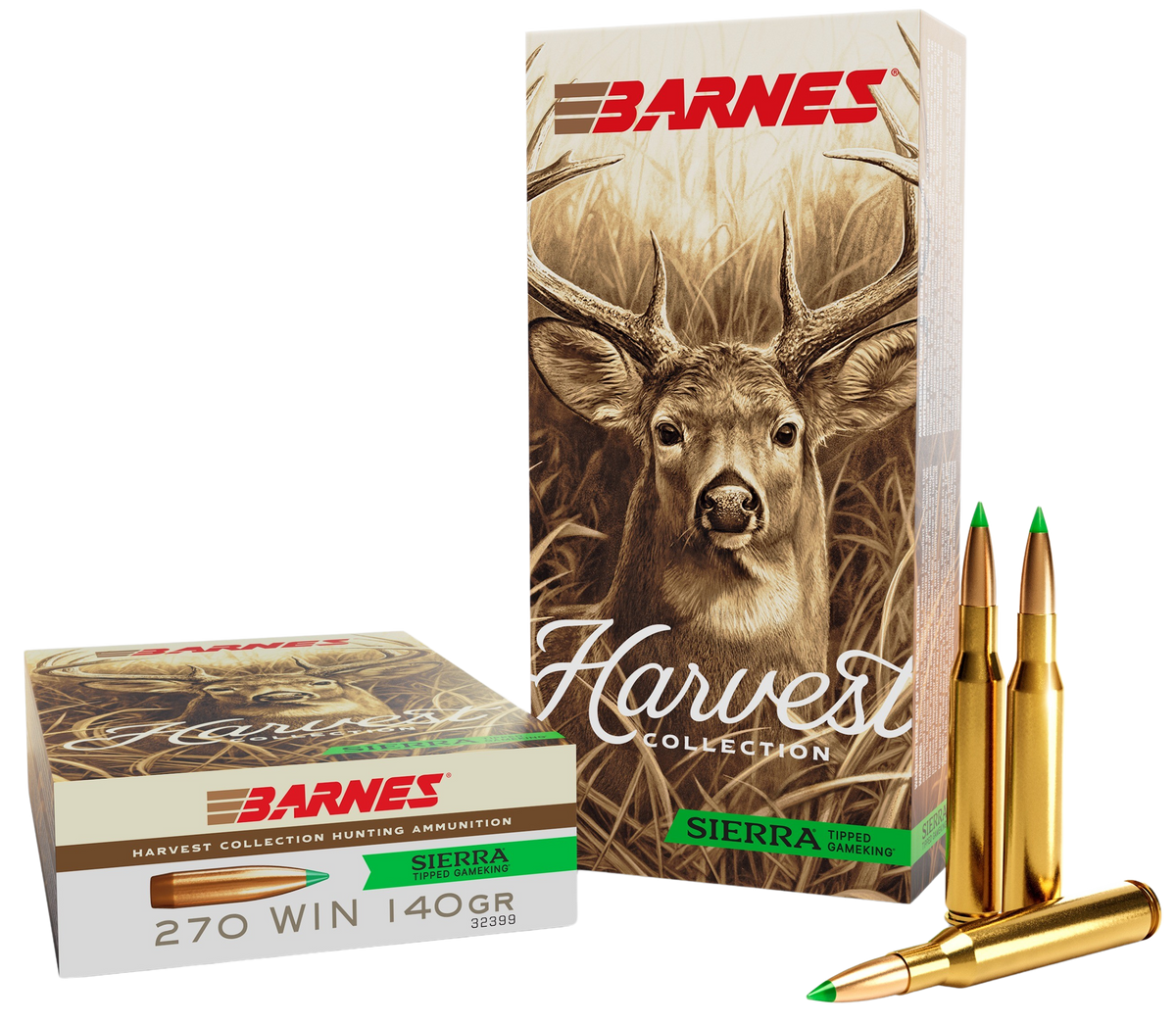 Barnes Bullets Harvest Collection 270 Win 140gr Sierra Tipped GameKing - Box or Case