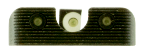 TruGlo Tritium Pro Springfield XD-S Green Tritium w/White Outline Night Sight Set - Black Nitride