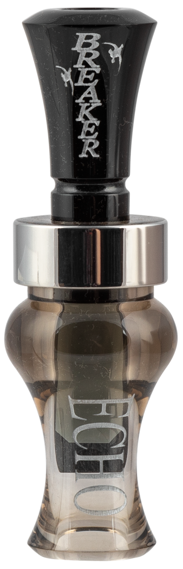 Echo Calls Breaker Single Reed Mallard Hen Duck Call - Smoke Acrylic