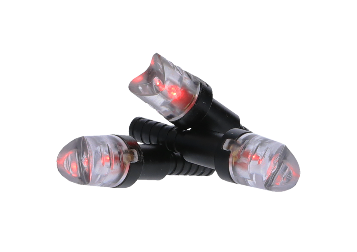 NAP Thunderglo Illuminated Nock Red LED Polycarbonate/Aluminum 6-Pack