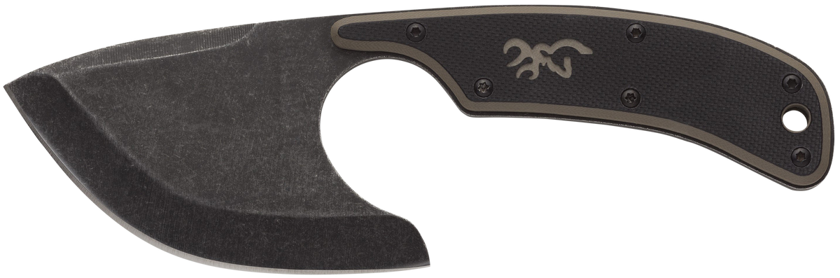 Browning Cutoff 2.50" Fixed Skinner 9Cr14MoV SS Black/Tan G10 Handle - Boxed