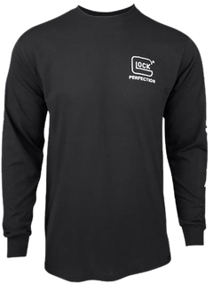Glock Perfection Long Sleeve Tee Black Pre-Shrunk Cotton - Large