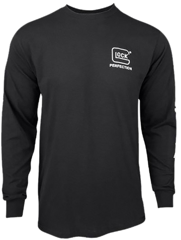 Glock Perfection Long Sleeve Tee Black Pre-Shrunk Cotton - Large