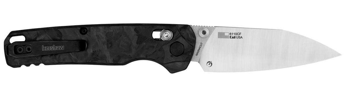 Kershaw Bel Air XL 3.4" Reverse Tanto Plain CPM MagnaCut 2-Tone - Black Carbon Fiber