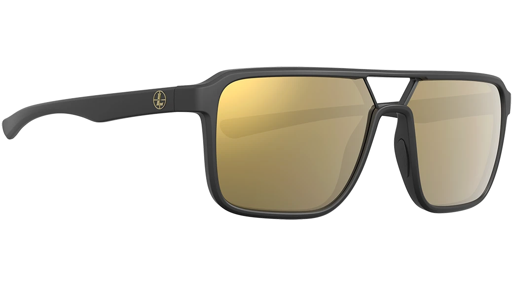 Leupold Bridger Performance Wear Polarized Bronze Mirror Sunglasses - Matte Black