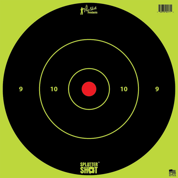 Pro-Shot SplatterShot 12" Green Bullseye Hanging Paper Target 12 Pack