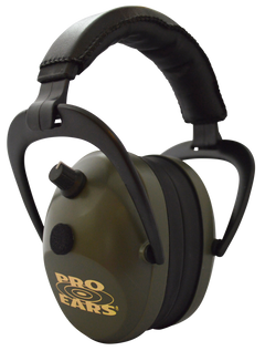 Pro Ears Gold II 26 Electronic Muff 26 dB Over the Head Black/Green