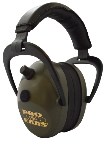 Pro Ears Gold II 26 Electronic Muff 26 dB Over the Head Black/Green