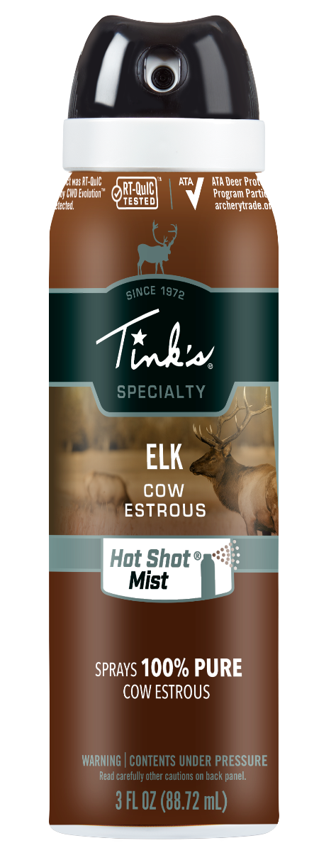 Tinks Hot Shot Mist Elk Cow Estrous Attractant 3 oz Aerosol