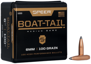 Speer Ammo 1220 Boat-Tail 6mm .243 100gr Jacketed Soft Point - 100/Box