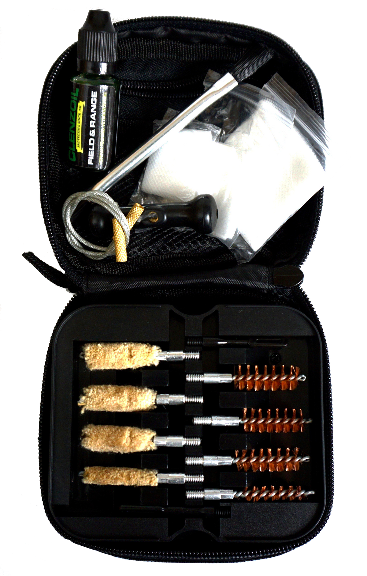 Clenzoil Field & Range Cleaning Kit Multi-Caliber Pistol 17-Piece Black