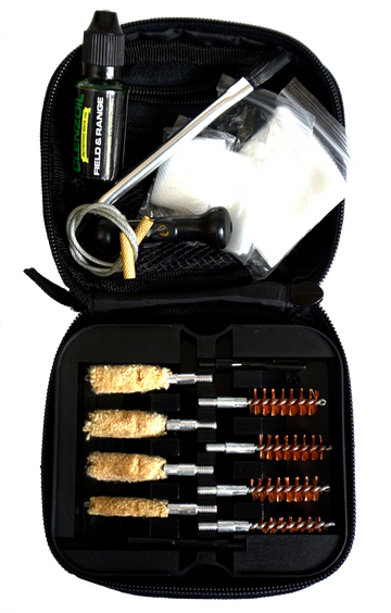 Clenzoil Field & Range Cleaning Kit Multi-Caliber Pistol 17-Piece Black
