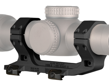 Reptilia AUS 34mm Optic Mount 1.70" Bore Height 7075-T6 Aluminum Black Hard Anodized