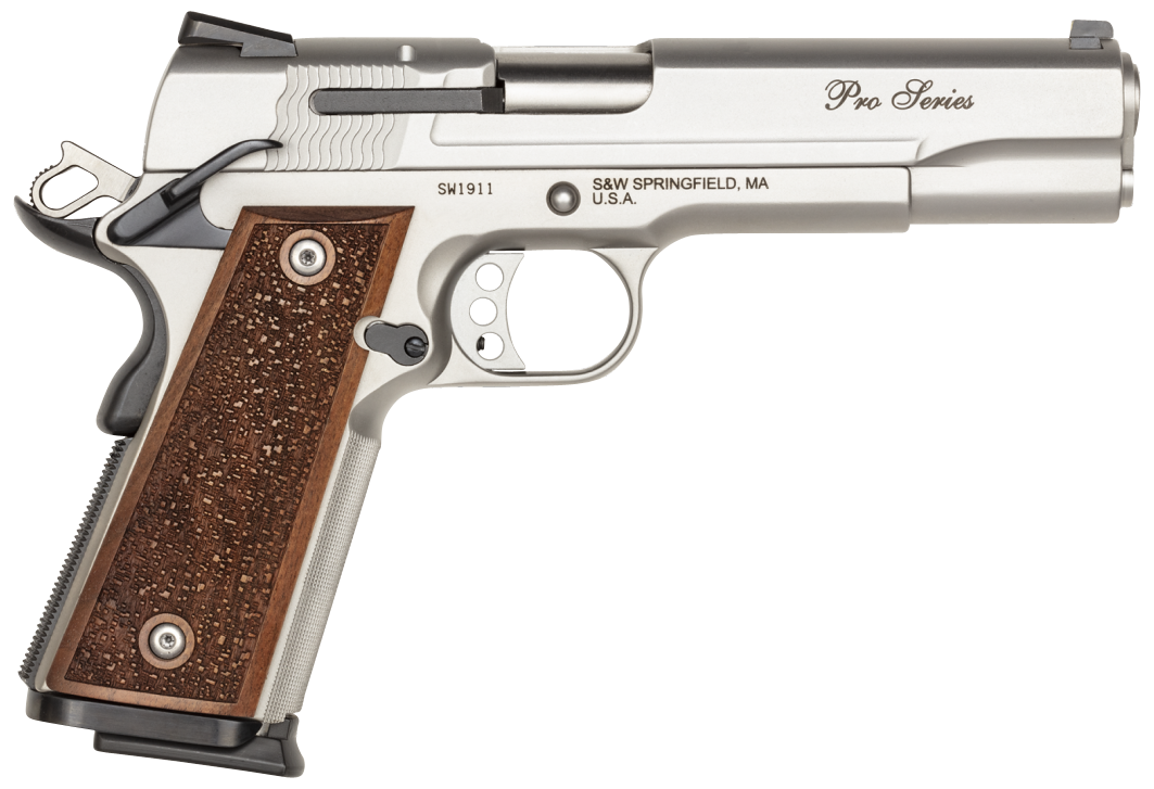 Smith & Wesson 1911 Performance Center Pro Full Size 9mm Luger 5" 10+1 Semi-Auto Pistol - Matte Silver