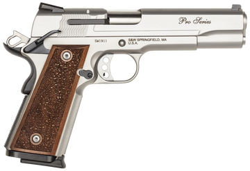 Smith & Wesson 1911 Performance Center Pro Full Size 9mm Luger 5" 10+1 Semi-Auto Pistol - Matte Silver
