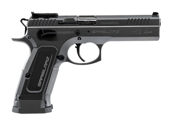 SAR USA K12STSP K12 Sport 9mm Luger 4.70" 17+1 SAO Pistol - Stainless Steel Slide, Gray Polymer Grip