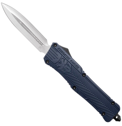 CobraTec CTK-1 Large 3.75" OTF Dagger D2 Steel NYPD Blue Aluminum Handle