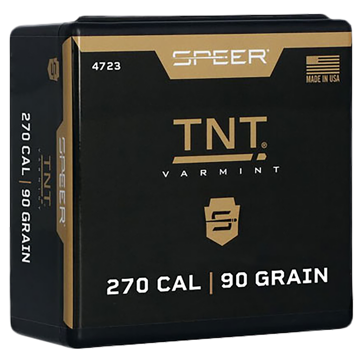 Speer Ammo 4723 TNT 270 Cal 90gr Jacketed Hollow Point Rifle Reloading Bullets - 650/Box