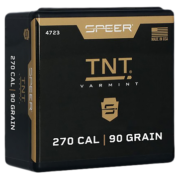 Speer Ammo 4723 TNT 270 Cal 90gr Jacketed Hollow Point Rifle Reloading Bullets - 650/Box