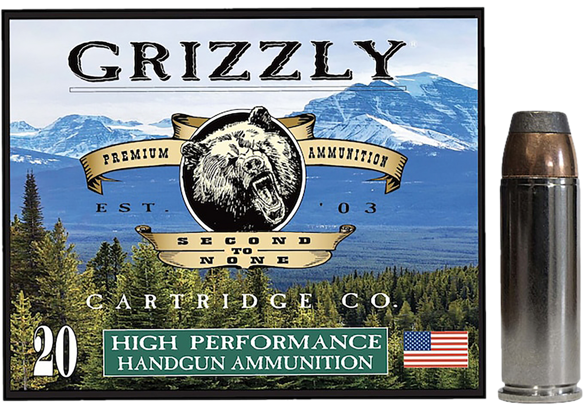 Grizzly Cartridge GC45C+P10 45 Colt +P 300gr Bonded Flat Point - Box or Case