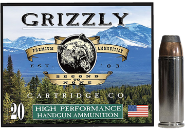 Grizzly Cartridge GC45C+P10 45 Colt +P 300gr Bonded Flat Point - Box or Case
