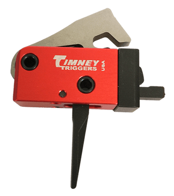 Timney Triggers 682ST PCC Trigger AR-Platform Two-Stage Straight 2 lbs Drop-In - Black/Red