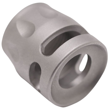 True Precision Micro Compensator S-Type 9mm/.380 ACP 1/2x28 Satin Stainless 416R Stainless