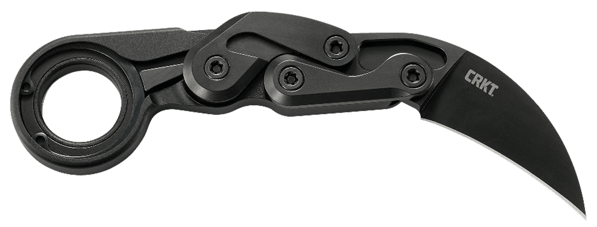 Columbia River CRKT 4042 Provoke First Responder 2.41" Folding Hawkbill Plain D2 Steel Black TiN Black Aluminum Handle