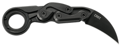 Columbia River CRKT 4042 Provoke First Responder 2.41" Folding Hawkbill Plain D2 Steel Black TiN Black Aluminum Handle