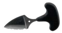 Cold Steel Mini Pal 1" Fixed Serrated AUS-8A SS Drop Point Black Handle