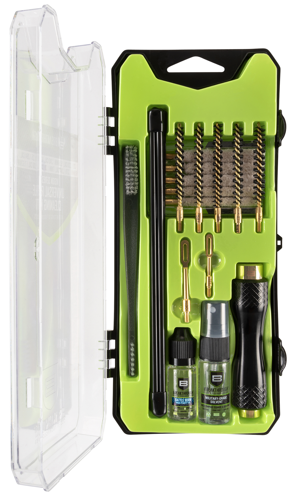 Breakthrough Clean Vision Series Universal Rifle Cleaning Kit - .223/.243/.264/.30/.338 Cal - 22 Piece