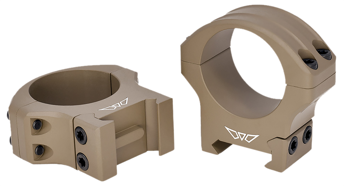 Warne 8513DE HyperLite 30mm Low Scope Rings - Dark Earth Cerakote MagnaFusion Alloy - Maxima/Weaver/Picatinny