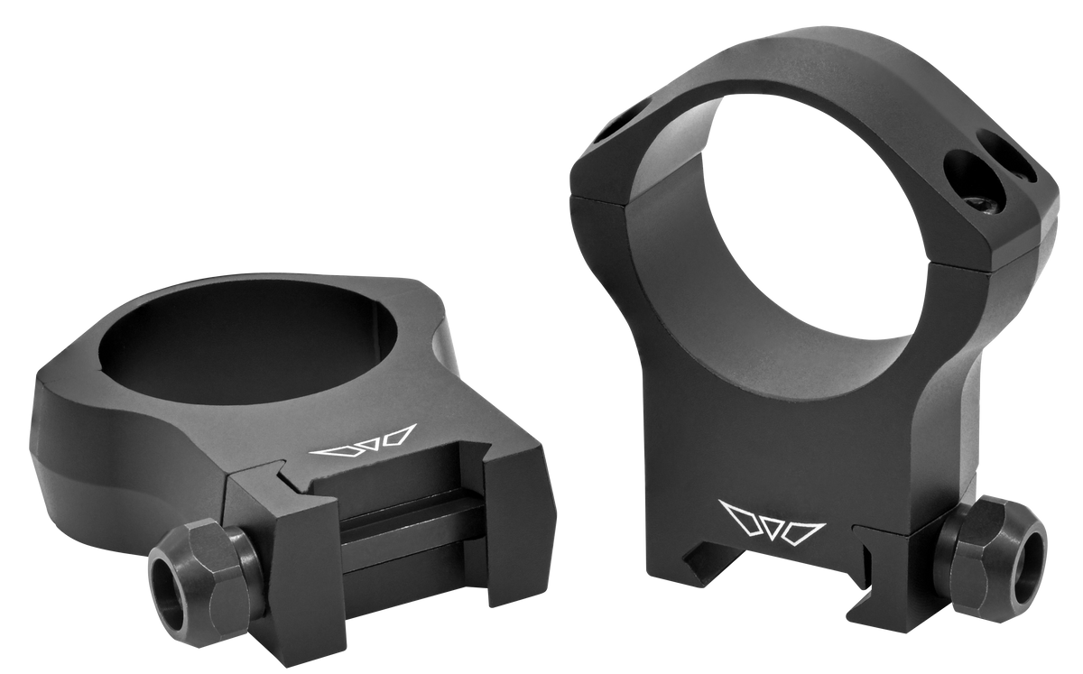 Warne 7224M Mountain Tech 34mm Ultra High 0 MOA Scope Rings - Matte Black