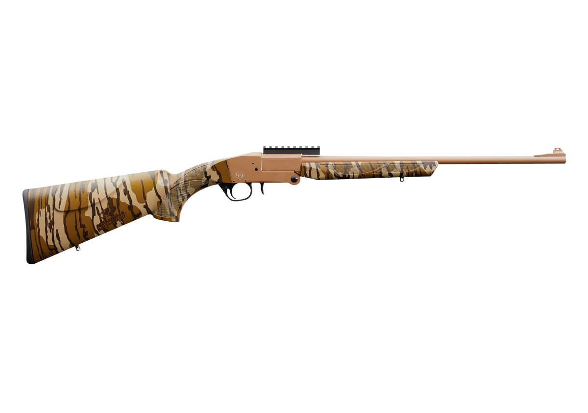 Charles Daly Chiappa 101 Turkey 410 Bore 3" 20" 1-Rd Break Open Shotgun - FDE Cerakote / Mossy Oak Bottomland