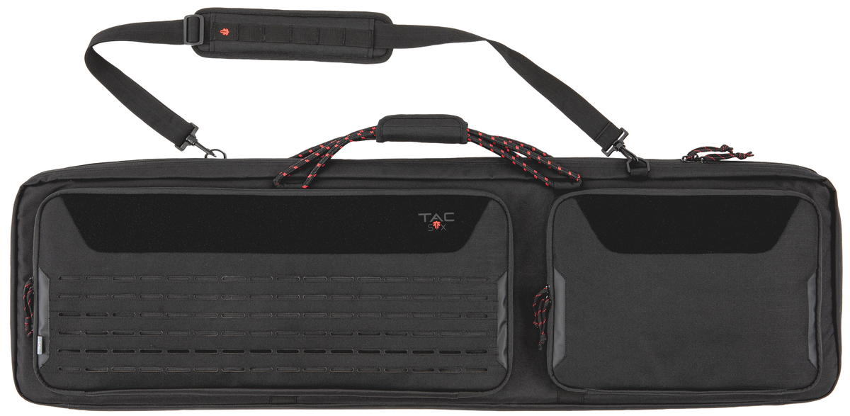 Tac Six Squad 46" Tactical Rifle Case Black 600D Polyester Lockable