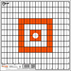 EZ-Aim 15495 Grid Paper Hanging Target 12"x12" Orange/White 12-Pack