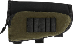 Allen 20550 Buttstock Shell Holder Black/Green Cordura 5-Rd Rifle with Pouch
