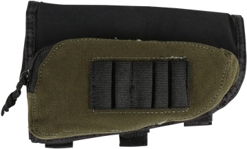 Allen 20550 Buttstock Shell Holder Black/Green Cordura 5-Rd Rifle with Pouch